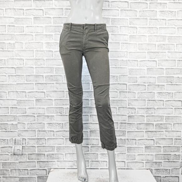 Nili Lotan Women's French Military Pants ankle zip in Grey Size 0 - Picture 1 of 9